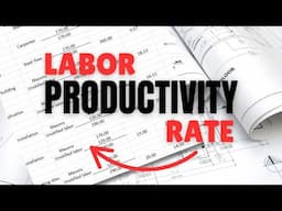 What is the productivity rate for labors in construction projects, with productivity examples.