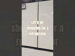 Shopping for a new refrigerator