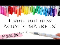 *New!* Arrtx Acrylic Brush Markers Review | How To Handletter