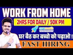 Part-Time Online  Best Work From Home Jobs | 50,000 salary Online Jobs | Freelancing Tutor  Jobs