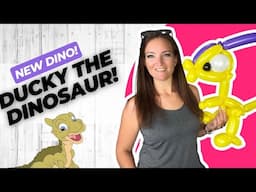 Duck-Billed Dinosaur Balloon Animal Tutorial! Parasaurolophus Dino! 🦖