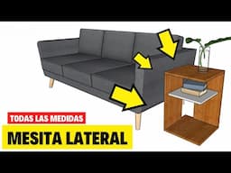 Mesa de living en melamina