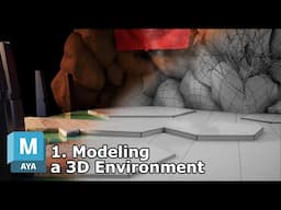 Modeling an Environment in Maya | Tutorial 1| Making 3D Scene Step by Step