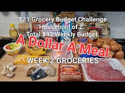 WEEK 2 Groceries - $21 Grocery Budget Challenge & Pantry Build #NovaScotia #FrugalLiving #ExtremeBud