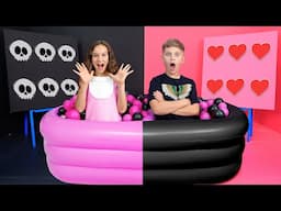 Girl vs Boy 👧👦 Pink vs Black Challenge