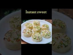 Instant sweet barfi recipe #youtubeshorts #shorts #trending #cooking #viral