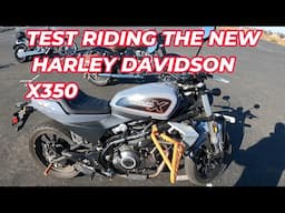 HARLEY DAVIDSON X350 TEST RIDE