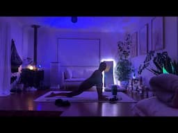 10mins arms and gentle stretching (light movement to connect within)