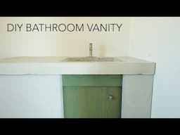 Concrete Bathroom Sink and Vanity