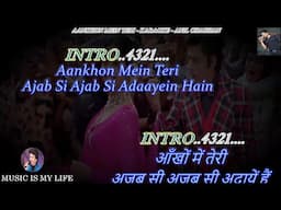 Aankhon Mein Teri  Karaoke With Scrolling Lyrics Eng. & हिंदी