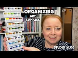 Arty Studio Vlog - Watercolor Organization - Cozy Autumn Comfort Food an Arty Stuff - Studio Vlog 27