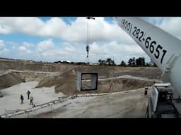 Culvert Placement at OIA - Sims Crane & Equipment