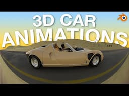 Creating 3D Car Driving Animations / Visualizers in Blender