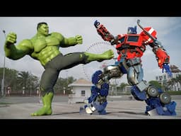 The Avengers: Dark Of The Moon - Optimus Prime vs Hulk Final Fight | Paramount Pictures [HD]