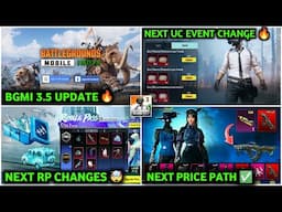 BGMI UPDATE 😱 BGMI 3.5 Update Here | New UC UP Event | Next Prize Path | A10 RP | BGMI New Update !