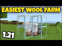 EASIEST WOOL FARM IN MINECRAFT 1.21