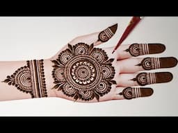 Easy mehndi design front hand | simple mehndi | mehandi ka design | mehndi design | mehndi | mehandi