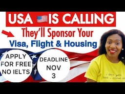 USA is Giving 100% Sponsorship to International Applicants | No IELTS