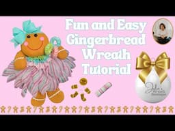 How to Make a Gingerbread Wreath | DIY Gingerbread Decor for Christmas | Christmas Wreath Tutorial