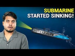 Submarine Sinks under deep ocean