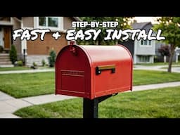 How to Install a metal Mailbox and Post - Step-By-Step