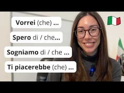 Learn Italian phrases to talk about your dreams and wishes (for A2 to B1) (Subtitles)