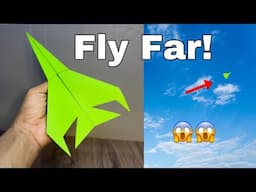 How to make a paper airplane that flies far! SUPER FLY FAR