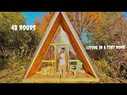 I Spent 48 Hours in A Tiny Home (Cozy vibes, the Best meal I’ve made all year & New Music)