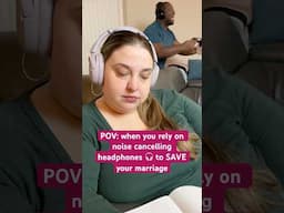 I had to block out my husband with these noise cancelingheadphones #techgadgets #headphones