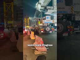 Metro line work progress at Pune University Road | SaudaGhar #pune #metro