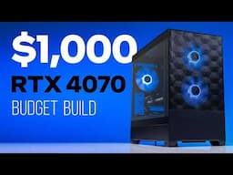 Build an RTX 4070 Budget Gaming PC for less than $1000.  Better than a PS5 Pro!