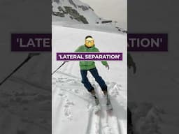 ‘Lateral separation’ - the difference between intermediate and advanced skiing #ski #skiing #skitips