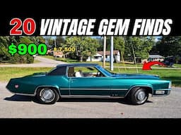 Unearthed Vintage Beauties: 20 Bargain Classic Cars Starting at $900!