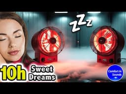 FALL ASLEEP INSTANTLY, Two Heater Sounds & Heavy Rain Sound to Sleep, Study or Meditate