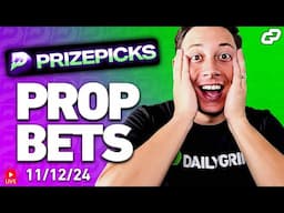 TOP PRIZEPICKS NBA, NFL, CFB, CBB & NHL PLAYER PROPS for TODAY 11/12 | Sports Betting (LIVE)