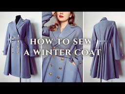 How to sew a winter coat | Erica coat sewing tutorial + pattern