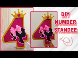 DIY NUMBER STANDEE | BARBIE