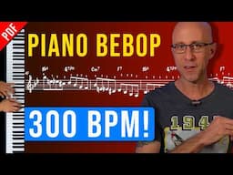 Learn How to Play Fast Piano Bebop Lines. Step-by-step Guide. Jazz Piano Exercise