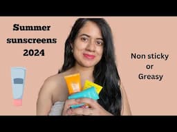 summer sunscreens 2024 non sticky or greasy#sunscreen #summersunscreen