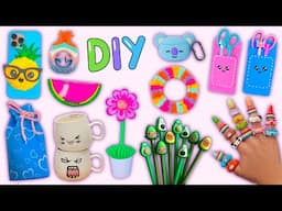 10 DIY - 10 Things To Do When You're Bored - School Supplies - Jewelry - Phone Case and more...