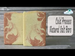 🧼🫧Making cold process natural Salt Bars with calendula infusion and natural clays🫧🧼