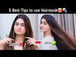 5 Best Hair-mask Tips for Healthy & Shiny hair😍🫧 #haircare #hairtips