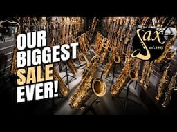 Our Biggest Saxophone Sale EVER - All offers available now!