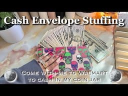 CASH STUFFING | WALMART COINSTAR | OCTOBER 2024 #2 | BILLS BINDER | #cashbudgeting #cashstuffing