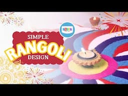 SIMPLE RANGOLI DESIGN for any occasion! | FESTIVE DECOR