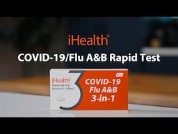 iHealth COVID-19/Flu A&B Rapid Test - Self-test at home, results in 15 minutes.