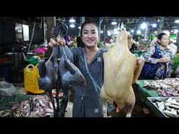 Market show: Yummy black chickens and duck cooking - Countryside Life TV