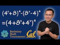 Math for fun: solving (4^x+8)^4-(8^x-4)^4=(4+8^x+4^x)^4