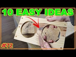 10 BEST WOODWORKING PROJECTS FOR BEGINNERS (VIDEO #72) #woodworking #woodwork #joinery