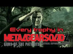 How to get every trophy in Metal Gear Solid 4